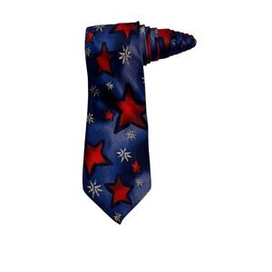 J Garcia Facets Stars Collection Forty Four Novelty Necktie Silk